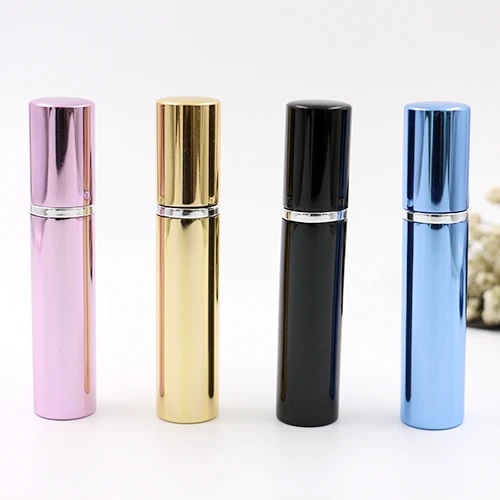 

6PCS 7ml Refillable bottles Perfume Bottles With Spray Scent Pump Atomizer Bottles Aluminum Bottles