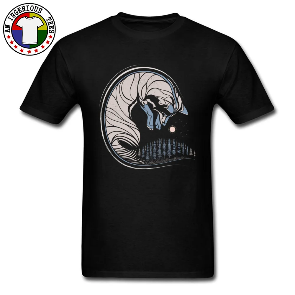 Chasing Its Tail O-Neck Top T-shirts Thanksgiving Day Tees Short Sleeve Hot Sale 100% Cotton comfortable Sweatshirts Unique Men Chasing Its Tail black