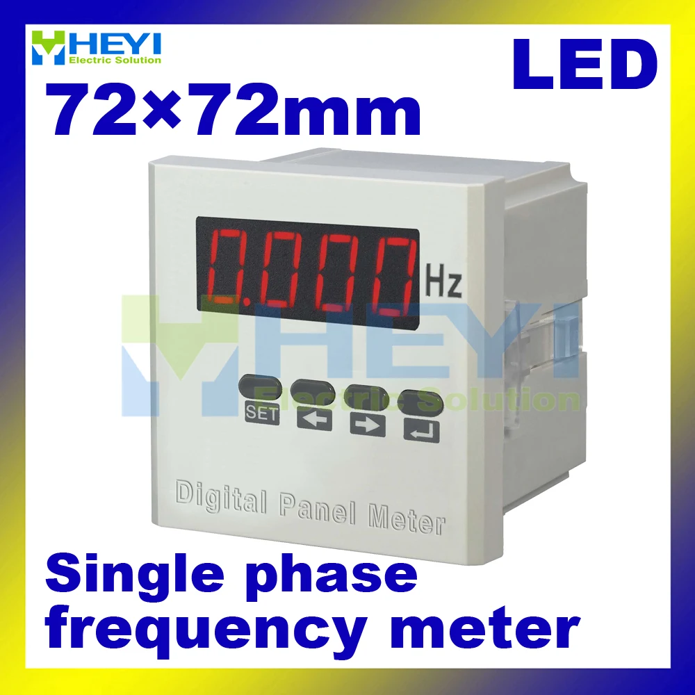Универсальный цифровой частотомер HY-F 72*72 мм светодиодный однофазный цифровой панельный измеритель