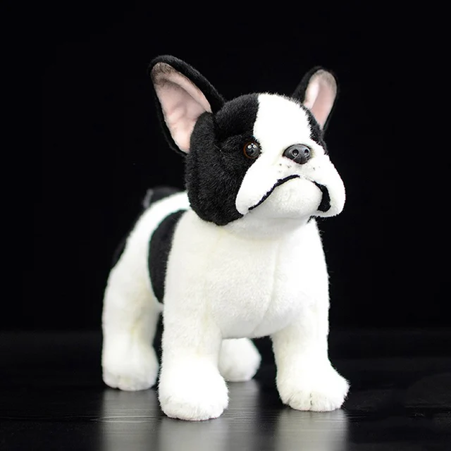 25 cm Real Life Border Collie Dog Soft Toy Realistic Long Haired Black Dog Plush Toys Puppy Stuffed Animal Toy Gifts