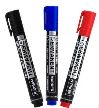 Deli заправка Перманентный водонепроницаемый круглый носок мгновенно сухой граффити добавить масляные чернила Sharpie Краска цветной маркер ручка для шин бумаги - Цвет: 3pcs color random