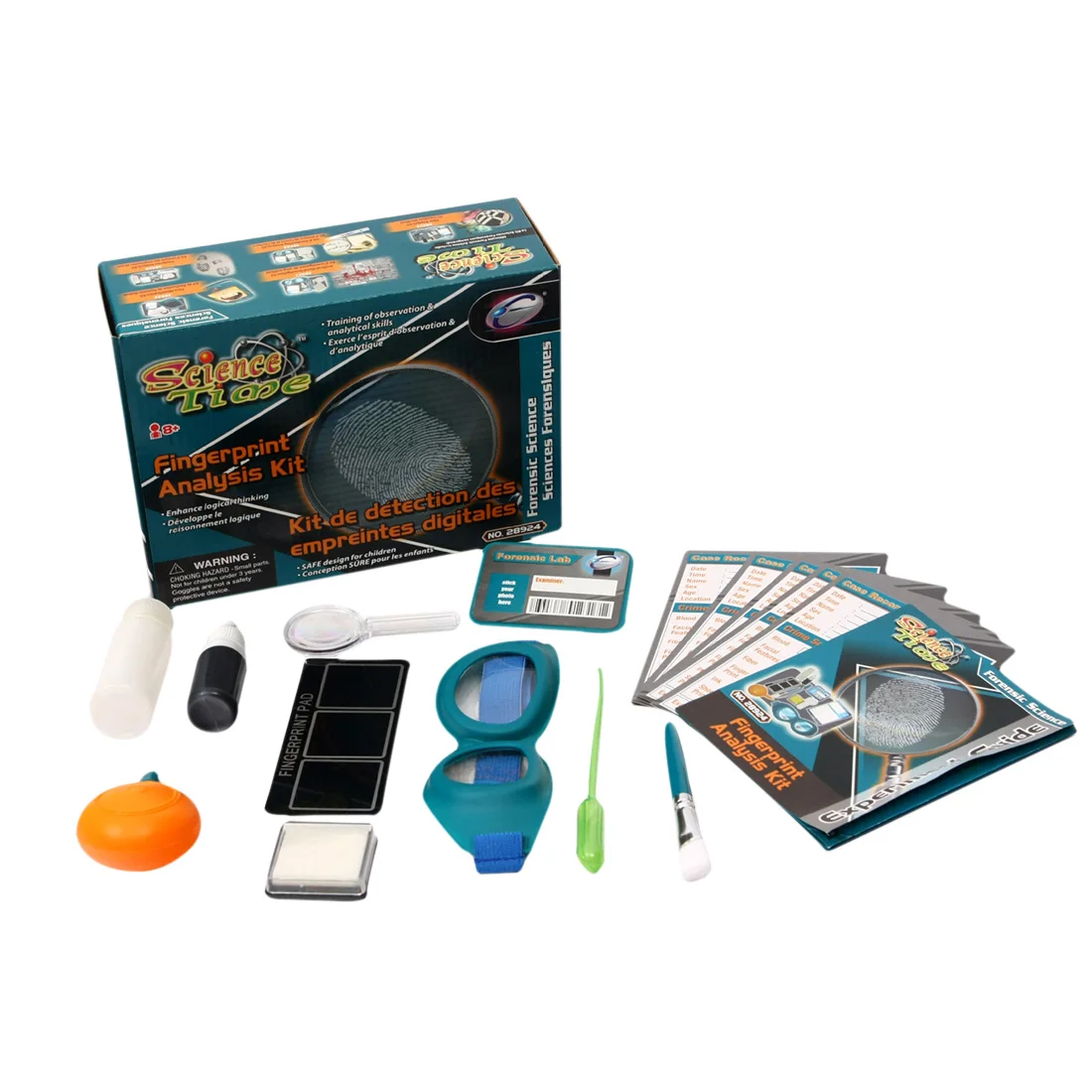 

Fingerprint Identification Detective Pop Experiment Steam Stem Toy Set for Children