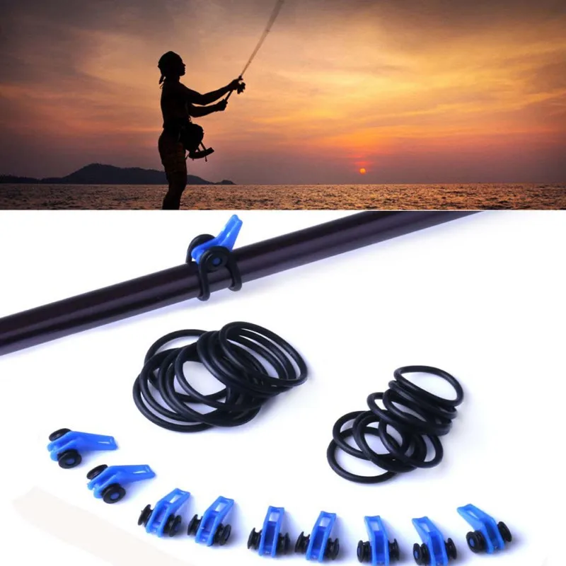 Portable Fishing Rod Hook Artificial Bait Practical Durable Plastic Fishing Lead Hanging Bait Fishing Supplies 7 Colors quantity