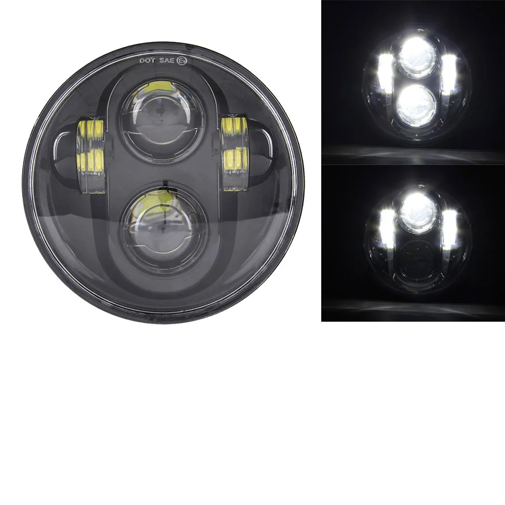 5 75 дюймов светодиодный круглый мотоцикла Фара для широкий Glide XL1200X FXDX фар 3/4