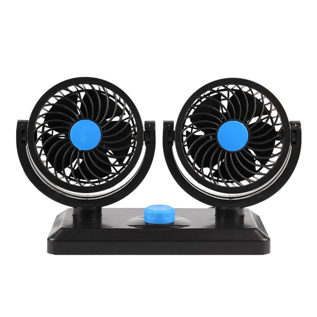 

AUTO ACCESSORIES Single/Double Fan Car Interior Accessories Car Cooling Swing Dashboard Ventilation Fan Summer 12V