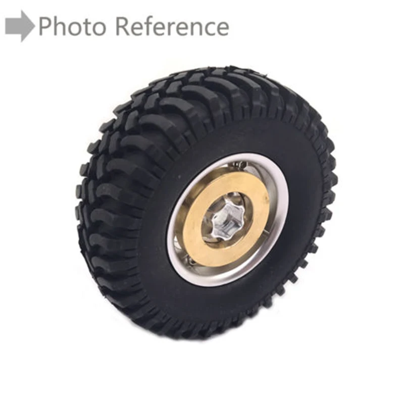 2 предмета внутренний разновесы колеса противовес для 1/10 RC Гусеничный стопорные кольца для автомобильных колес SCX10 YJS; Прямая поставка - Цвет: as shown