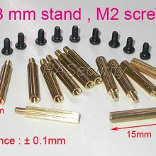 15+ 3 мм(12 шт.) Латунная подставка/скоба/Пробойник с M2-4mm винтом для камеры безопасности PCB монтажный модуль