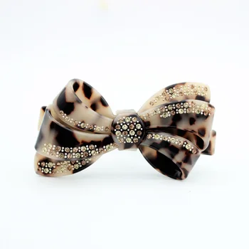 

New Hair Barrette Clip - Turtle Hair Accessories for Women Cellulose Acetate Hair Jewelry - Rhinestone Hair Ornament for Tiara