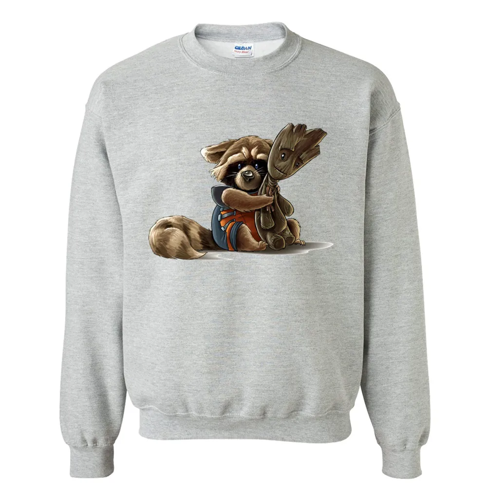 

New Brand Sweatshirt Men's guardians of the galaxy Rocket Raccoon Hoodies Men Hip Hop Fashion Hoody Sportswear Clothing