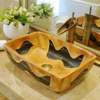 

Rectangular Ceramic wash basin Counter Top china Wash Basin Sink Washing basins bathroom sink washbasin