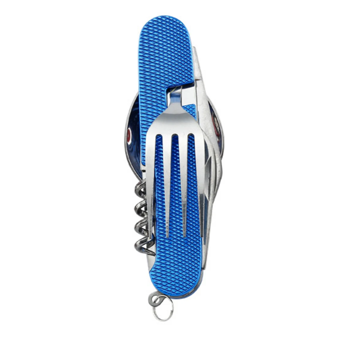 

2pcs Multi-function Travel Folding Tableware Sets Stainless Steel Combination Cutlery for Camping Picnic Travelling Tablewares