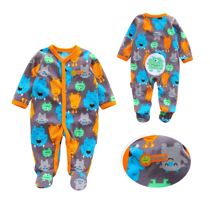  Cotton Long Baby Romper Pajamas Newborn Sleepwear Baby Boy Clothes months jumpsuits baby costume pi