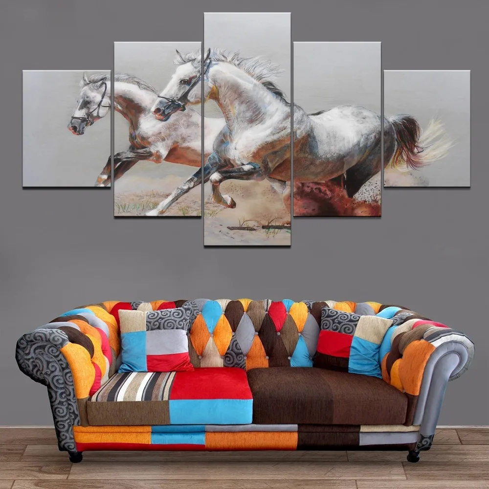 5 Piece Painting Canvas Wall Art Horse Animal Home Decor Living Room HD Print Animal Decor Painting Canvas Painting Artwork 5 Piece Painting Canvas Wall Art Horse Animal Home Decor Living Room HD Print Animal Decor Painting Canvas Painting Artwork