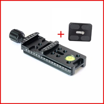 

New 100mm Quick Release Clamp 1/4'' Screw Hole Aluminium Alloy Long Sliding Rail Quick Release Plate Knob For DSLR Camera