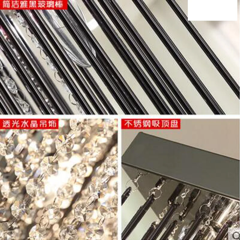 الكريستال مصباح مستطيلة غرفة الطعام الثريا ثلاثة رؤساء مصابيح الجدول مصباح غرفة الطعام الثريا غرفة الطعام