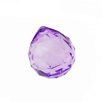 

Free Shipping 40pcs/Lot , 40mm Crystal Lighting Ball , Purper Color Crystal Curtain Pendant Of Crystal Chandelier Ball