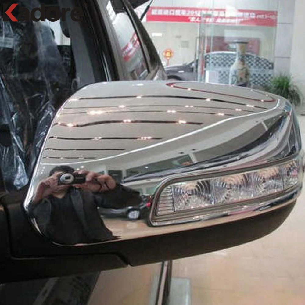 

For Kia Sorento 2013 2014 2015 ABS Chrome External Rearview Mirror Cover Trim Rear View Car Mirrors Covers Car Styling