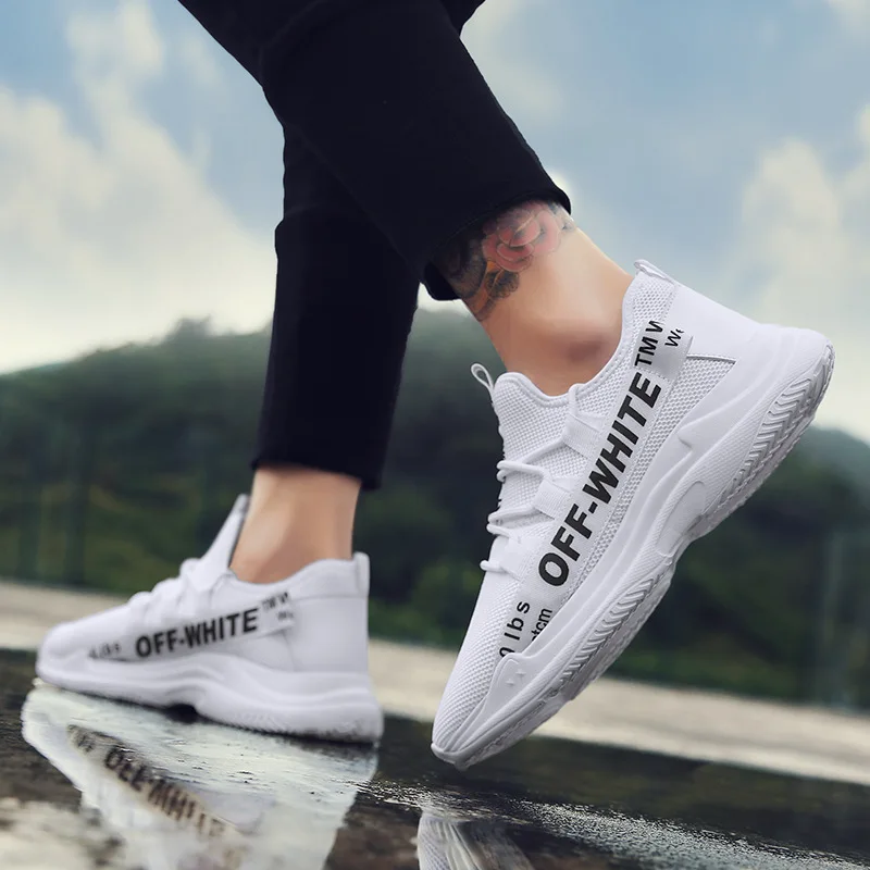 D'été Mode Chaussures Mocassins Plat Confortable Casual Loisirs Noir Maille De blanc Respirant Jeunes Doux jaune Paresseux Et Sneakers rouge Hommes BWxdroeC