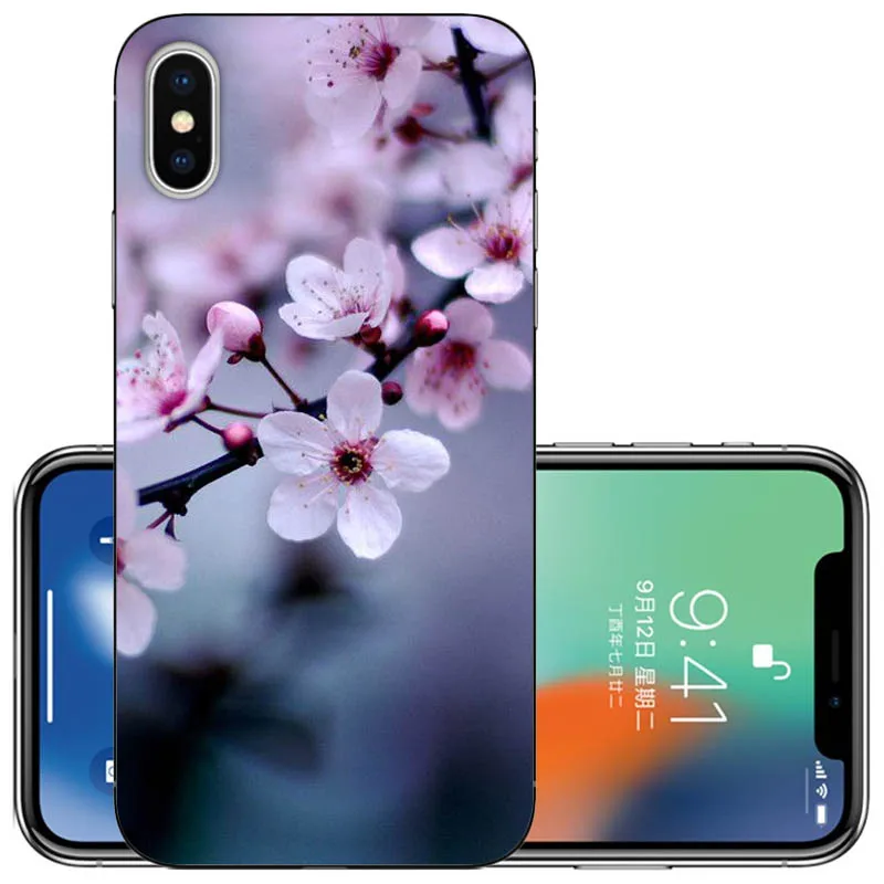 CaseRiver для iPhone 5S SE 5 6 7 8 с УФ принтом милый мягкий силиконовый чехол из ТПУ Plus X