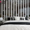 Autocollant Mural auto-adhésif | Autocollant Mural, Surface miroir en acrylique 3D, bande lisse, Rectangle, décoration de maison, chambre à coucher, salon, Art Mural ► Photo 1/6