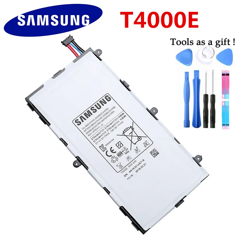 

SAMSUNG Original Replacement Battery T4000E For Samsung GALAXY Tab3 7.0 T210 T211 T2105 T217a Authentic Tablet Battery 4000mAh