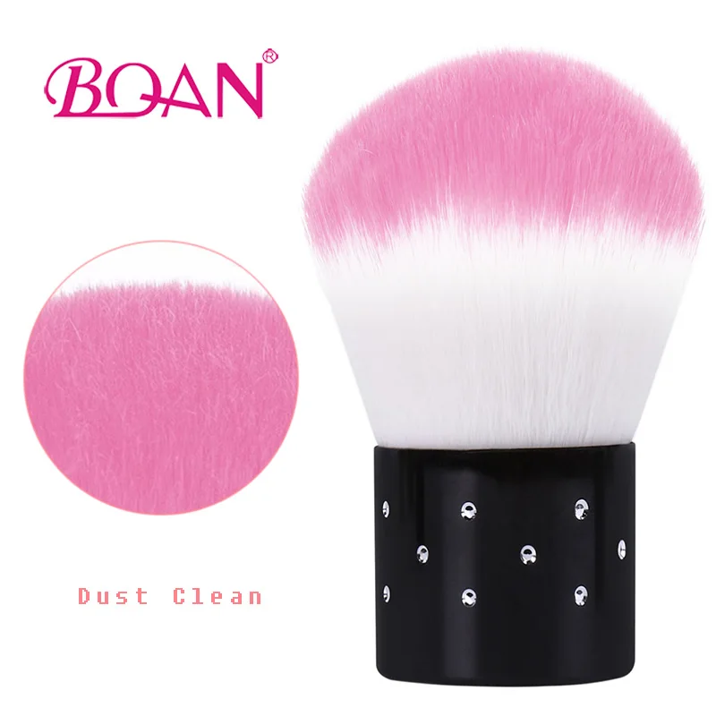 

BQAN Nail Tools Brush For Acrylic & UV Gel Nail Art Dust Clean Brush Manicure Pedicure Tool Pink Yellow Purple Red Kabuki Brush
