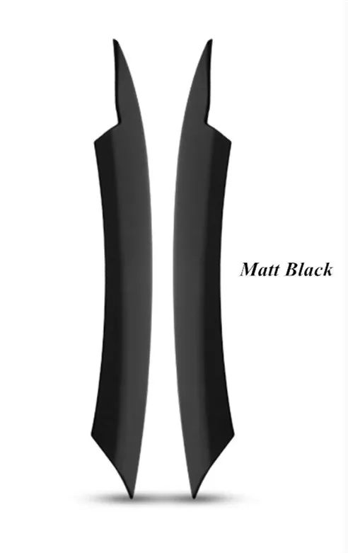 Блестящий черный светильник на переднюю головку, головной светильник, крышка для век, Накладка для бровей, наклейка для Volkswagen VW Passat B7 2010 - Цвет: Matt Black