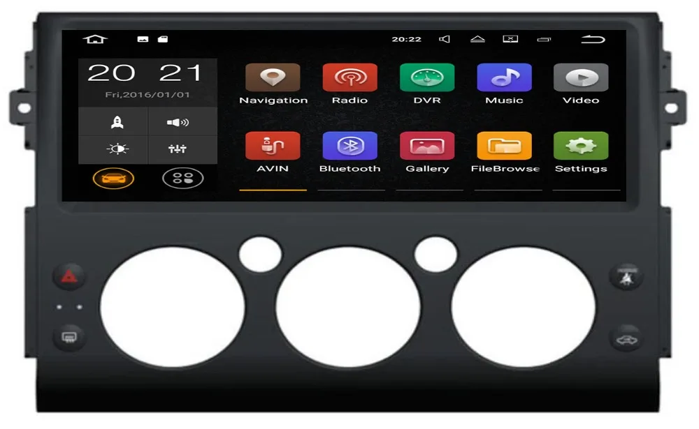 Flash Deal 12.3" Tesla Type Android 9.0 Octa Core PX5/PX30 Fit Toyota FJ Cruiser 2006- 2013 Car DVD Player Navigation GPS Radio 3G WIFI 1