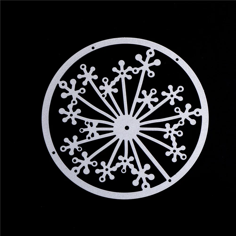 Metal DIY Scrapbooking Hollow Snow Dandelion Dies Cutter Album Steel Big Die Cutter Spain Die Embossing Bump Relief Dies Cutting