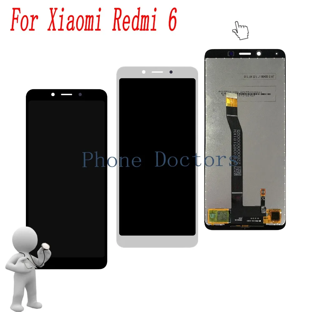 ЖК-дисплей 5 45 ''для Xiaomi Redmi 6 с сенсорным экраном и дигитайзером в сборе для