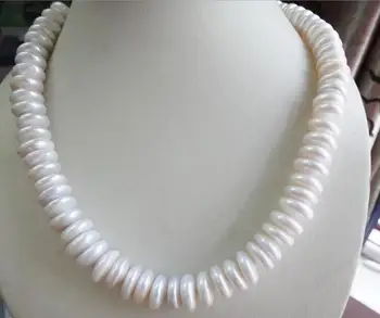 

classic 12-13 mm baroque white pearl necklace 18inch