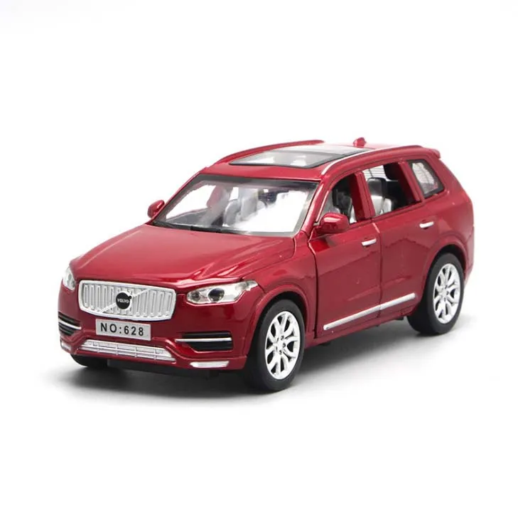 Модель литая автомобиля в масштабе 1:32 XC90 с функцией подсветки