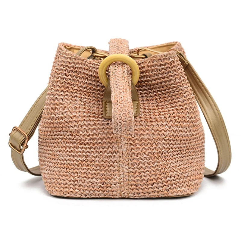 

BEAU-Woman Bag Fashion Open Weaving Solid Color Messenger Handbag Shoulder Womens Bags