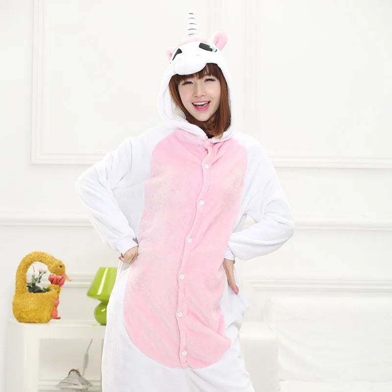 

Animal Kigurumi Onesie Adult Men Women Unicorn Sleepwear Pajama Soft Fancy Anime Unicornio Pijima Overall Nightwear Onepiece