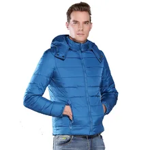 Зимняя Корейская тонкая куртка с капюшоном, мужская теплая куртка, Мужская однотонная хлопковая куртка, больше размеров S-XXL XXXL