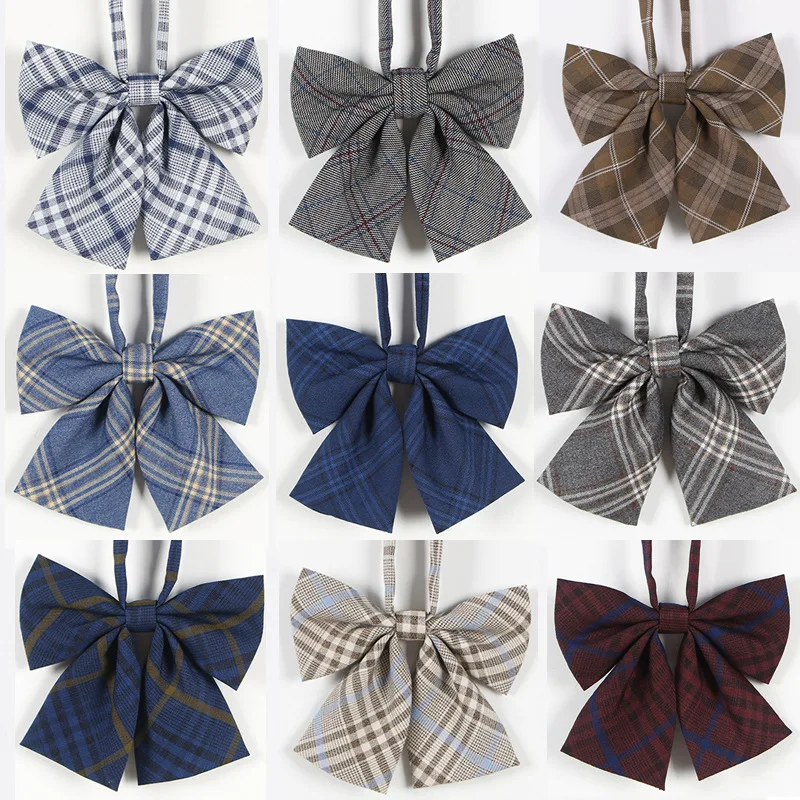 

Hot Sale Bow Tie For Women/man High School Student Cosplay Uniform Formal Suit Accessories Cravat Butterfly Knot Striped 10Color