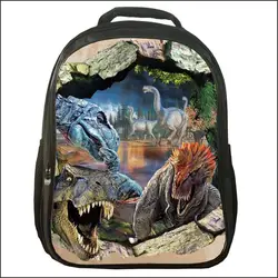 Динозавр тираннозавр Узор Животные мир школьный Юрский Динозавр Детский рюкзак детский подарок для ребенка сумка для путешествий