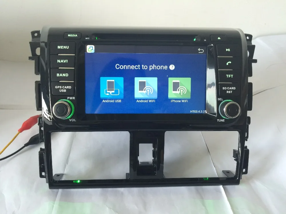 Flash Deal 7"Android 6.0 for Toyota vios and yaris 2014 car dvd,gps navigation 4G,4 core,16G,1024 x 600,Russian,English 12