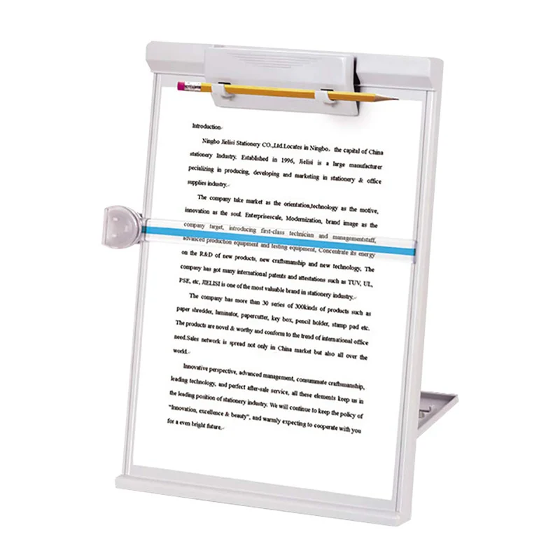 Adjustable Computer Document Holder Stand Gray Three-dimensional document holder Reading frame Profession Office Supplies