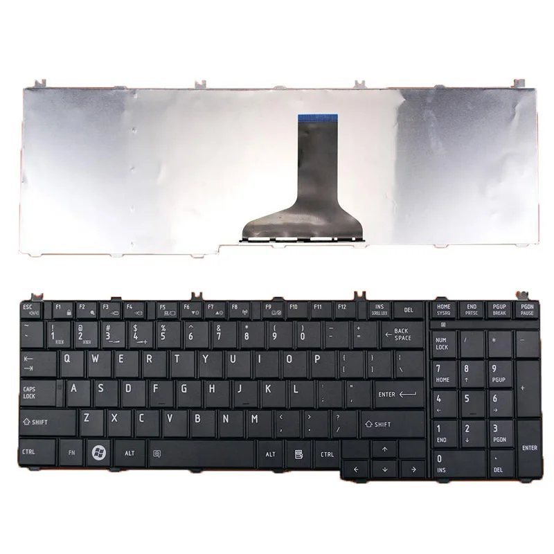 Для TOSHIBA Satellite C650 C660 L650 L670 черный новый США Макет/письмо Замена Reapair Note/Клавиатура