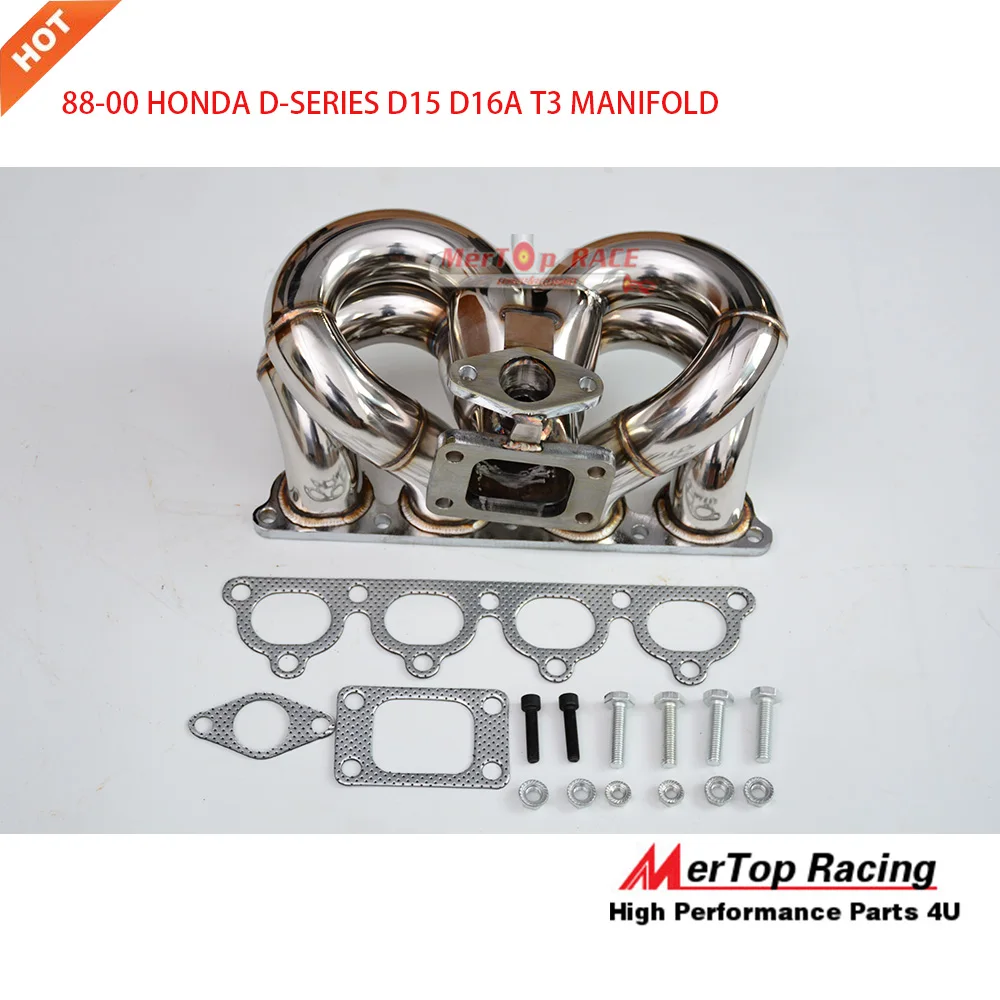 

Mertop Race CI VI*/CRX DEL SOL B-SERIES T3 RAM HORN TURBO MANIFOLD 1988-2000