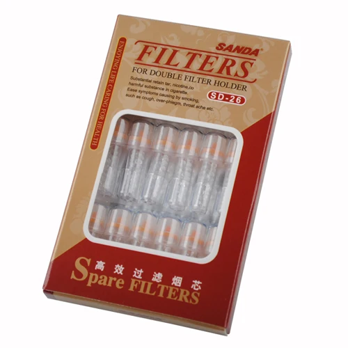 SD26 дымовых сердечников качество фильтры курительная Труба Тип сигаретные фильтры набор для курения 18 фильтров/упаковка