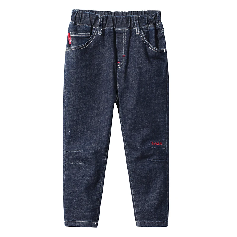 Pioneer kids/Новое поступление; джинсы для мальчиков; одежда для детей; модные джинсовые брюки с вышитыми буквами; Детские Стрейчевые брюки; BNZ810154
