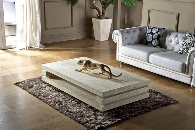 High End Living Room Furniture Iran Travertine Stone Coffee Table High End Living Room Furniture Iran Travertine Stone Coffee Table Modern Center