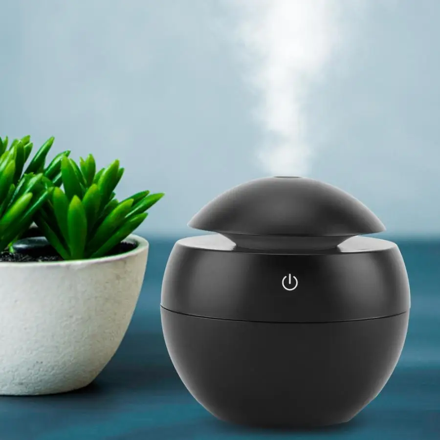 

USB Ultrasonic Humidifier Wooden Oil Diffuser Air Purifier Essential LED Touch Aroma Lamp Aromatherapy Air Purifier Mist Mker