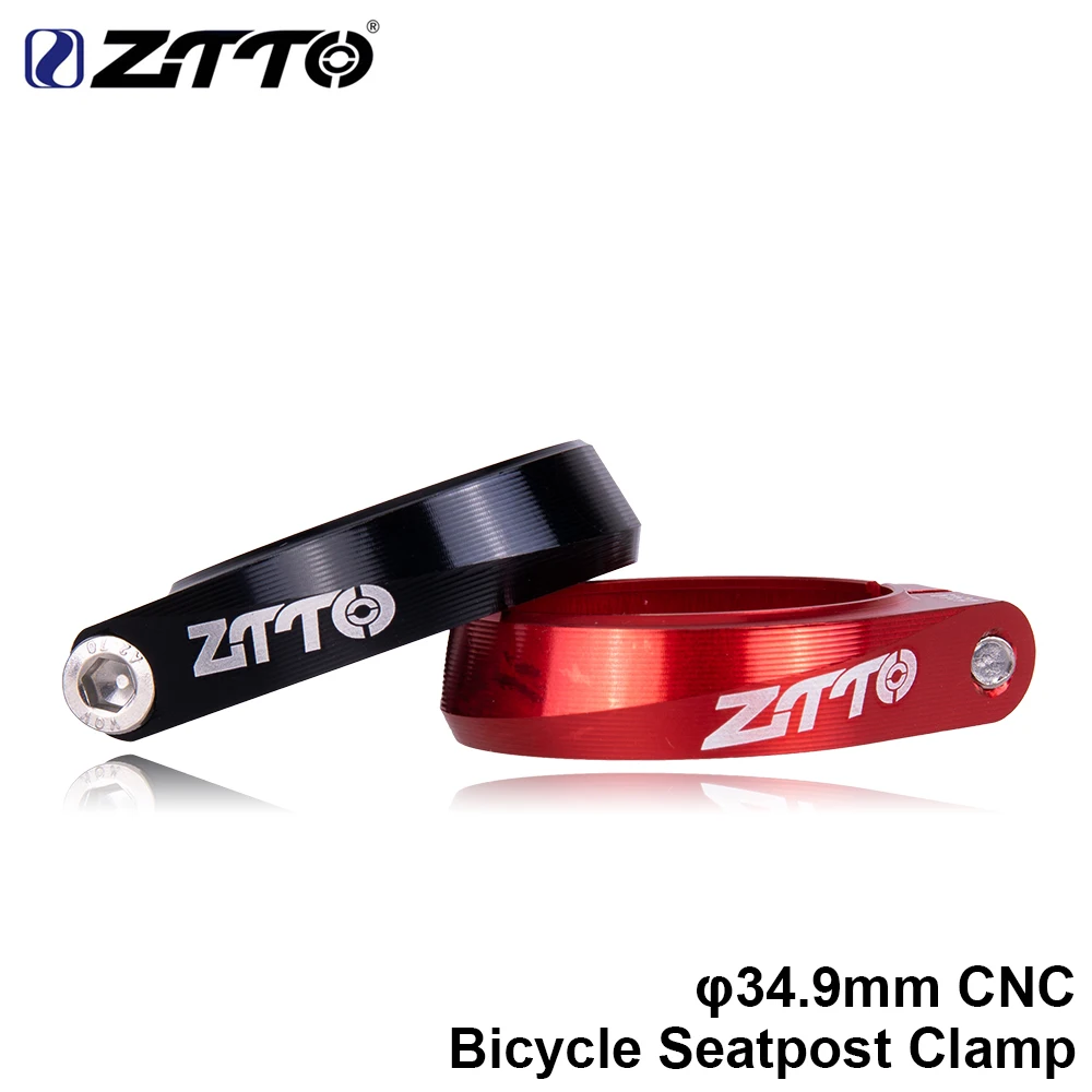 

ZTTO Ultralight CNC 34.9mm Aluminium Alloy MTB Road Bicycle Seatpost Clamp Mountain Bike Cycling Seat Post Tube Clip Bike Parts