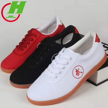 

Free Shipping High quality Tai Chi Shoes canvas Chinese Kung Fu Wing Chun Shoes training Martial Arts taekwondo karate Shoes