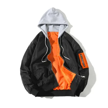 

Zogaa Men Jacket Coat Casual Loose Hip Hop Streetwear Bomber Jacket Overcoats Mens Clothes 2019 Hooded Coats Outwear