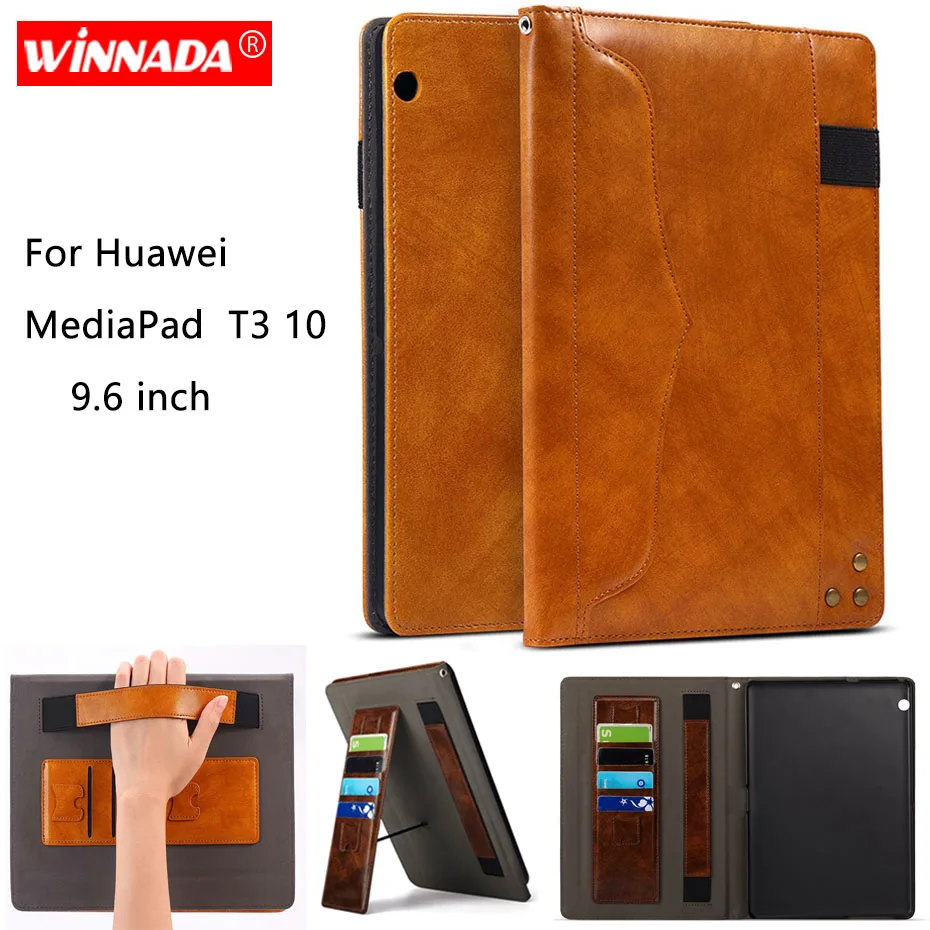 

For Huawei MediaPad T3 10 case 9.6 inch Luxury business style Full Protective Cover For Huawei T3 10 AGS-L09 L03 W09 BZA-L00 W00
