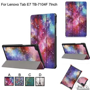 

Fashion Solid AntiDust Protective Case For Lenovo Tab E7 TB-7104F Tri-Fold Standing Flip Protective Case Slim Cover#ZS